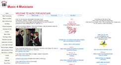 Desktop Screenshot of music4musicians.com
